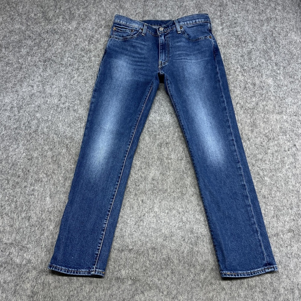 Levis 511 Jeans Mens 33x30 Blue Slim Straight Stretch Denim Premium Pants READ